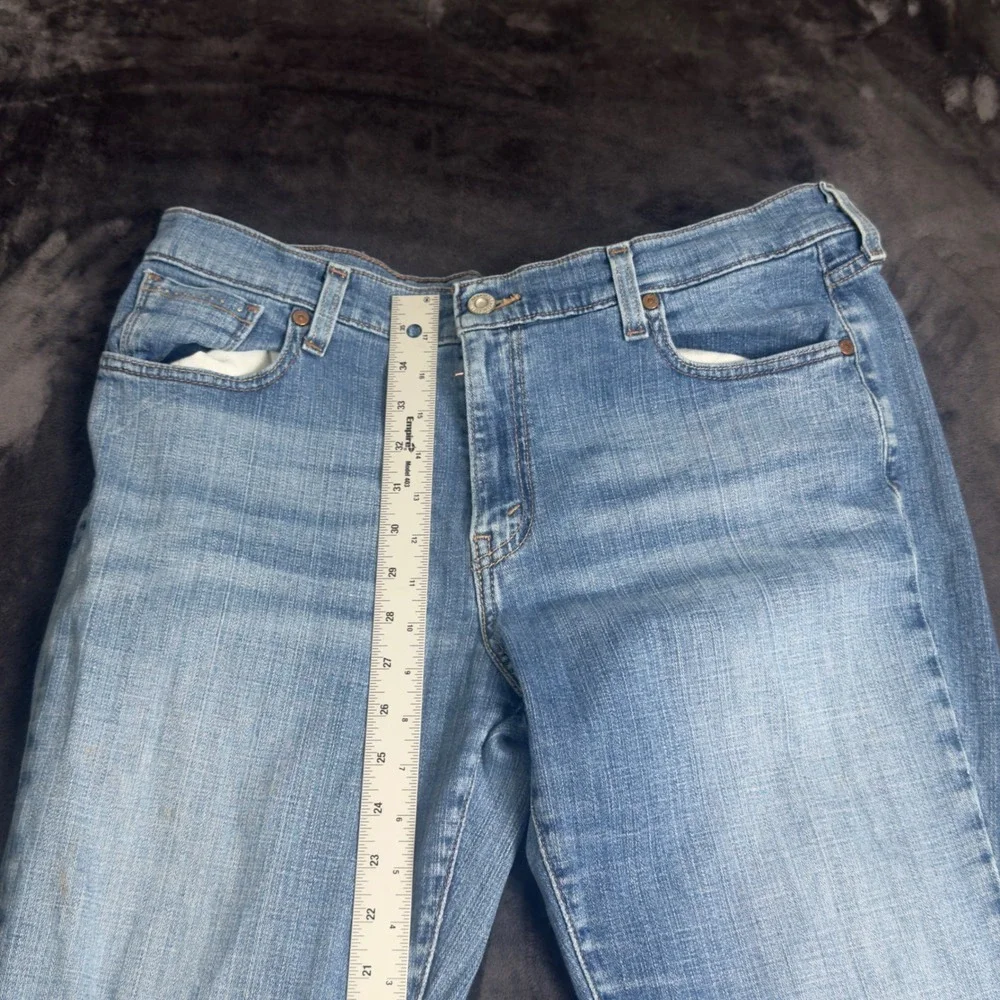 Levi's 515 Boot Cut Jeans Womens 14 S/C Light Blue Stretch Denim 3014